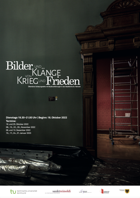 Bilder und Klänge von Krieg und Frieden Plakat Plakat mit Ansicht des Khanenko Museum Kyiv